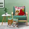 Милая мультяшная аниме наволочка для подушки Rilakkuma, чехол для подушки, декоративная наволочка для дивана в гостиной, домашний декор, на заказ