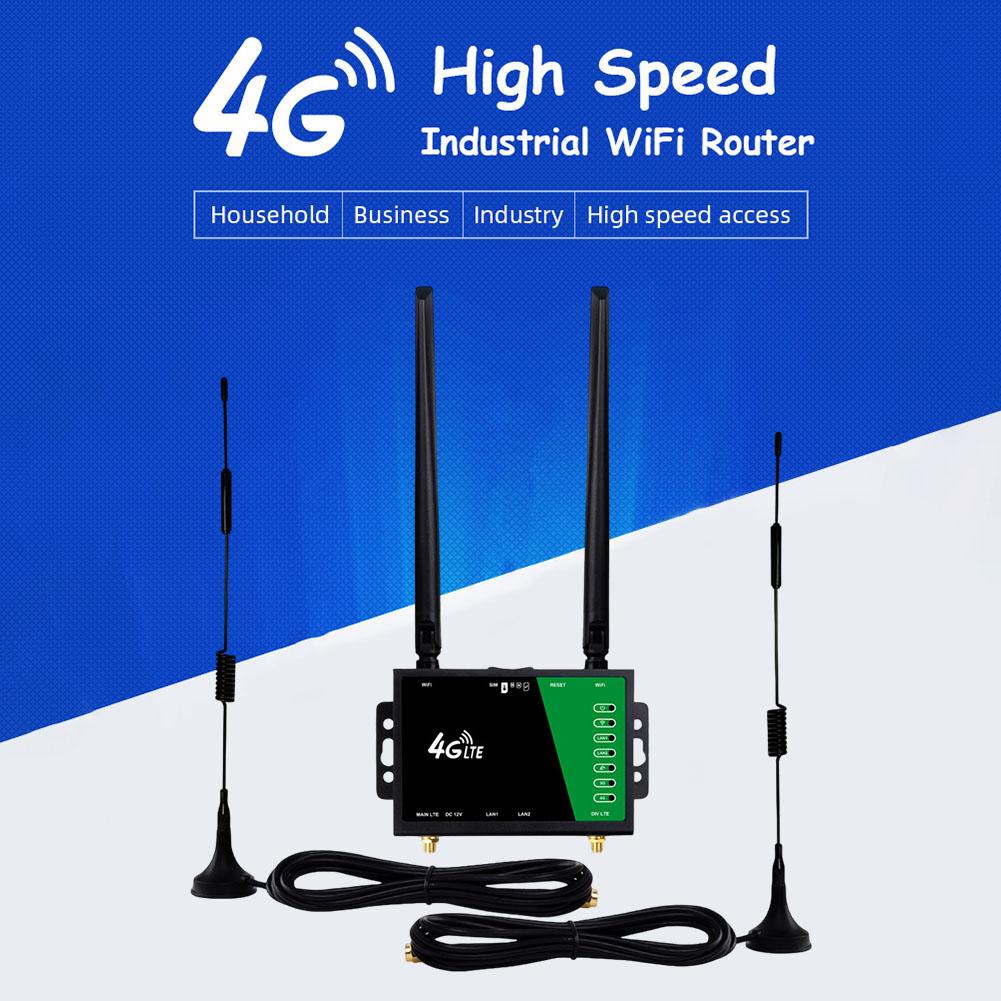 WiFi-маршрутизатор со слотом для SIM-карты, 4 антенны, 4G беспроводной WiFi-маршрутизатор, 150 Мбит/с, защита брандмауэром, 4G LTE CPE-маршрутизатор для домашнего офиса