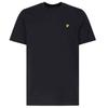 Футболка Lyle & Scott с логотипом на груди, темно-синяя, унисекс