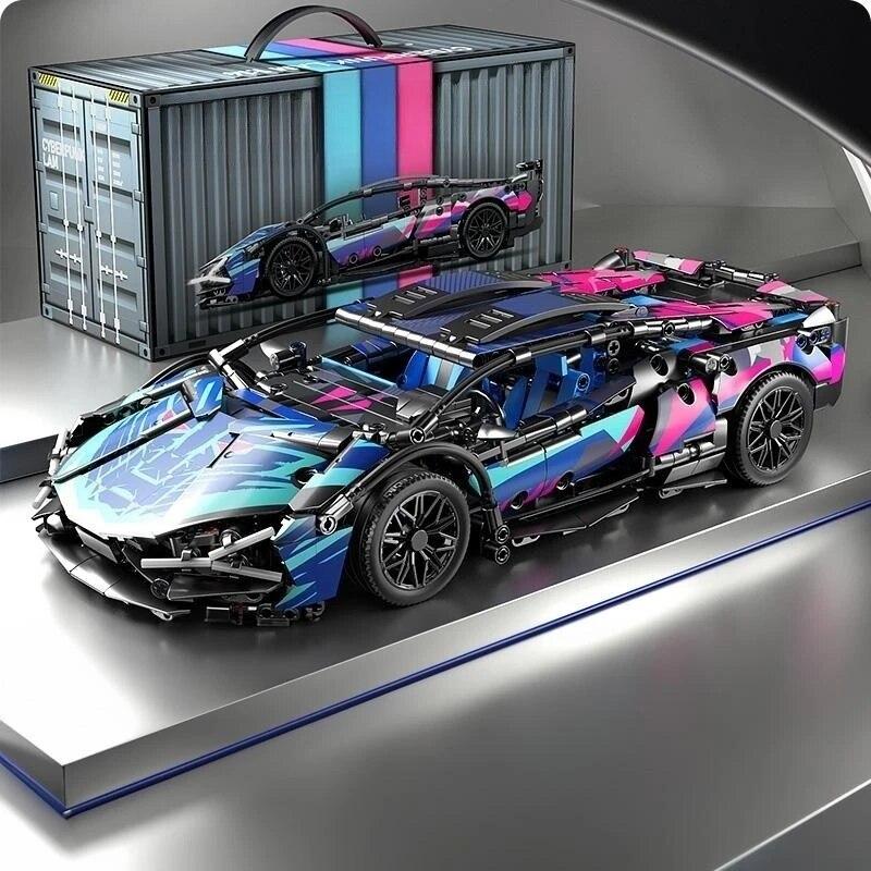 67128 Cars 1314PCS Building Kits for Adults, 1:14 Scale Super Car Building Block Remote Control Car Building Kits for Men Teen