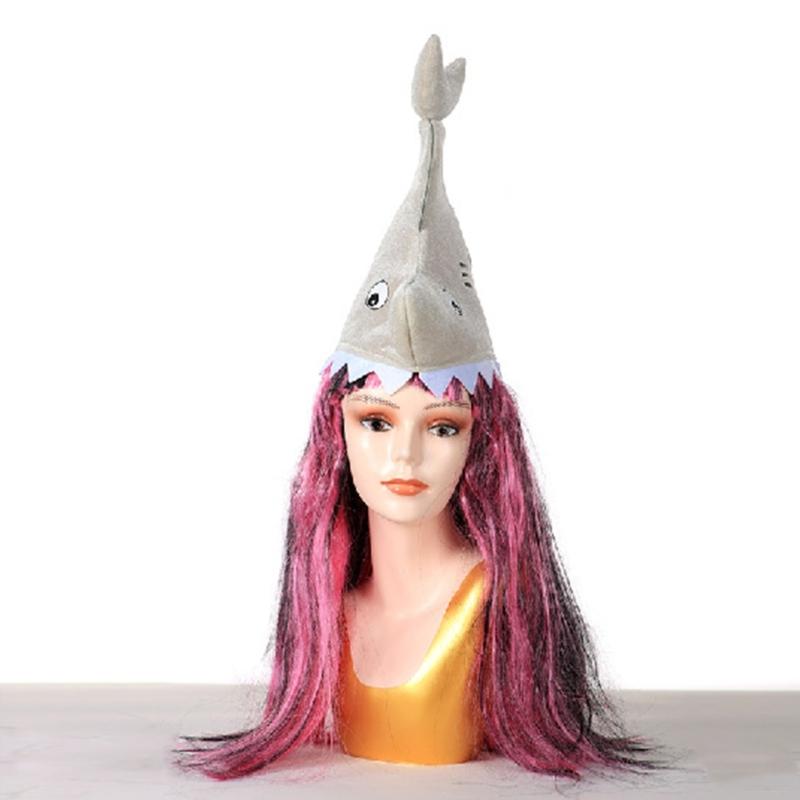 Хэллоуин Большая шапка-бини пуловер Оверсайз головной убор Вечеринка Праздник Наряд Теплая шапка Оверсайз Тема акулы для подростков