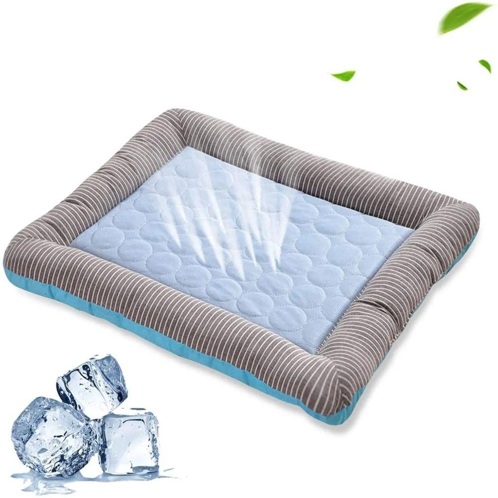 Ice Silk Material Cooling Pad Bed for Dogs Cats Soft Summer Sleeping Puppy Kitten Cool Mat Breathable Pet Nest Pet Blanket