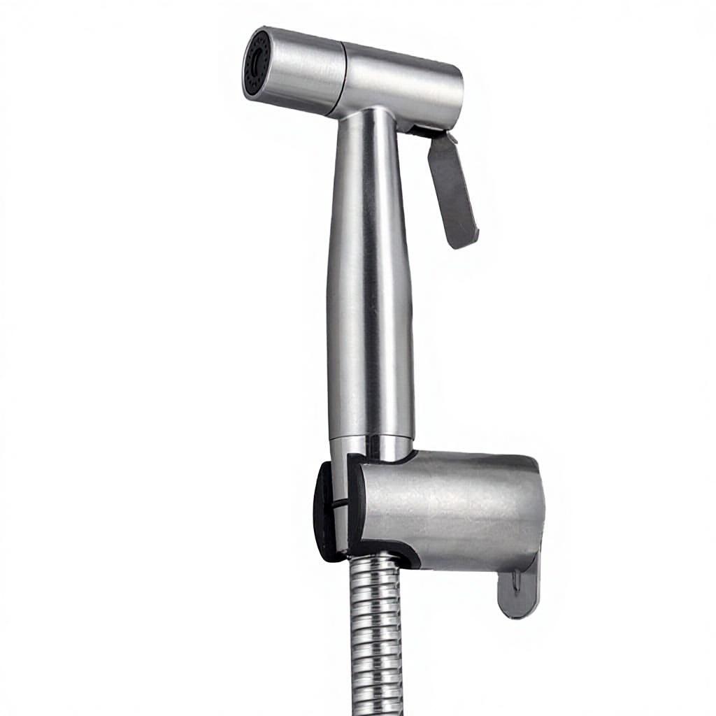 Modern Self-Cleaning Retractable Nozzle Bidet Sprayer Stainless Steel Wall-Mounted Toilet Seat Attachment Farmhouse Use Easy