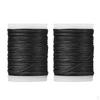 2 Pieces 110m Fiber Serving Thread for Peep Nock Bowstring Black