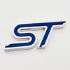1 шт. Высококачественный металлический значок с логотипом букв ST Наклейки 3D на кузов или багажник автомобиля Подходит для F0cus ST Аксессуары для стайлинга автомобиля Наклейки