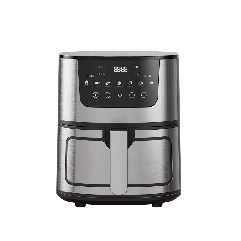 Фритюрница Visual Air Fryer 10L бытовая, большая вместимость, многофункциональная, нержавеющая сталь