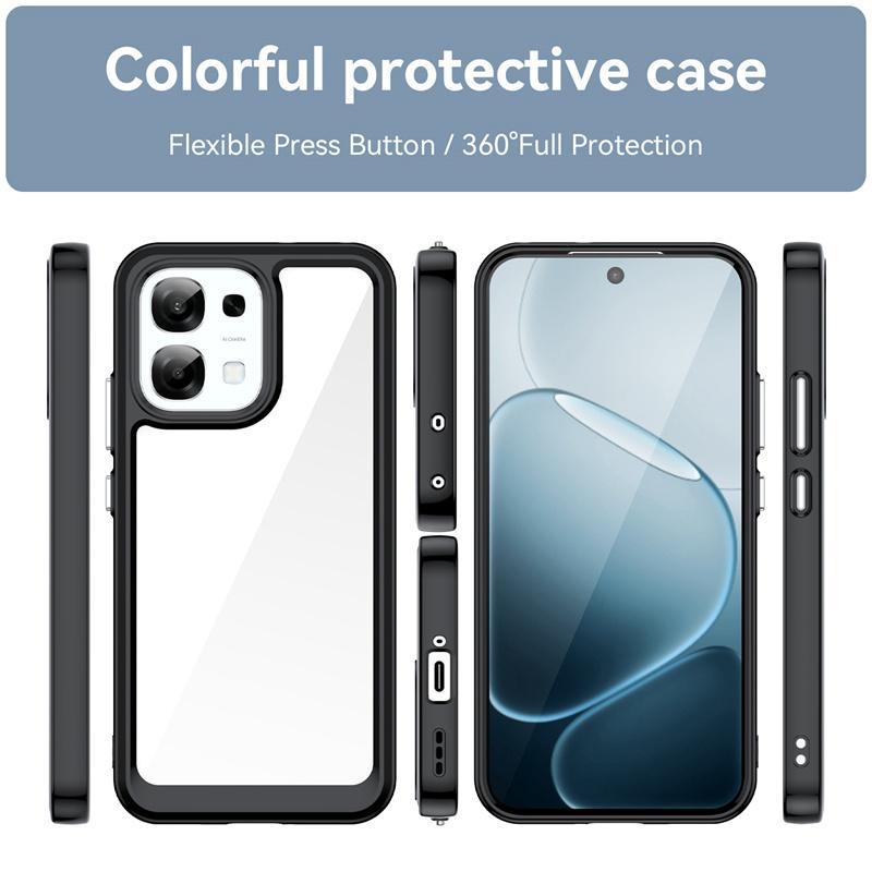 Прозрачный цветной ТПУ чехол для телефона OPPO A6 Pro A6x A6s 5G Защитная рамка Fundas Coque Capa