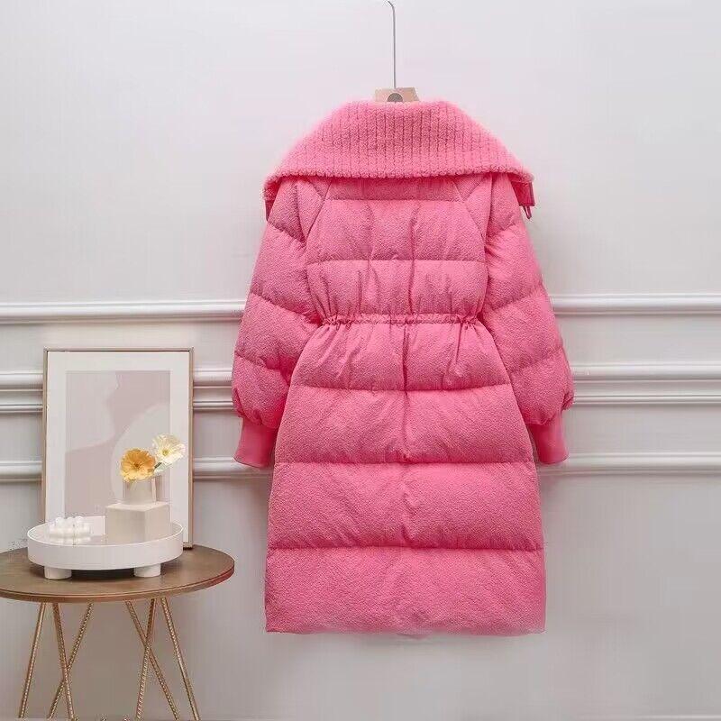Down Jacket for Women Waterproof Parka Thicken Warm Long White Duck Parkas Light Luxury High-end Fashion Winter 2024