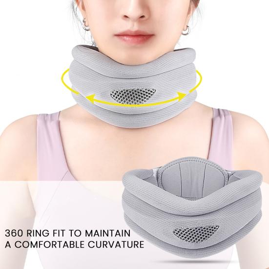 Мягкий пенный шейный бандаж для облегчения боли и поддержки, регулируемый шейный воротник, защита шеи, обертывание для женщин, мужчин, для снятия давления на позвоночник
