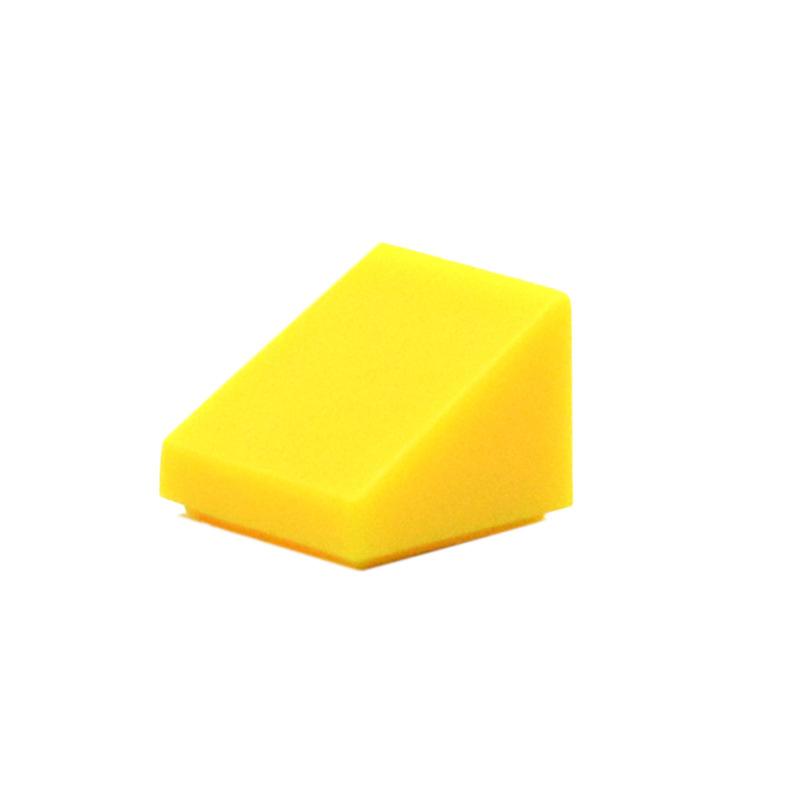 100 шт. Конструктор для поделок Фигурка Гладкие скошенные кубики 1x1 Образовательный Творческий Размер Совместимый с 54200 Игрушки для Детей