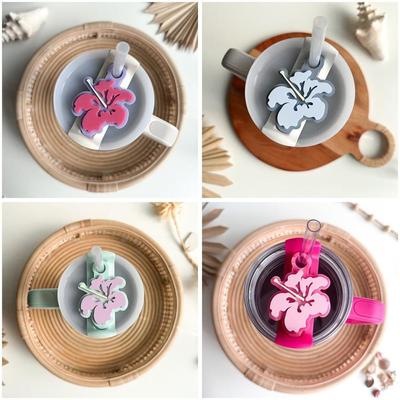 Наклейка с именем для стакана-цветка для крышки Stanley Quencher 40 унций, Для аксессуаров для стакана Stanley, Топпер для крышки стакана в подарок