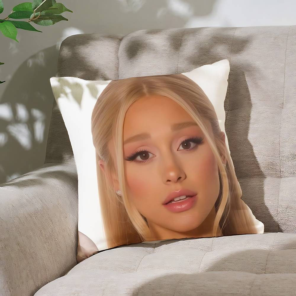 Подушка с принтом A-Ariana G-Grande Наволочка Чехол для подушки Мягкая Милая Декоративная подушка для автомобиля Дивана Наволочка Полиэстер На молнии