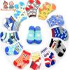 12pairs/lot Baby Floor Socks Boys Cotton Children's Anti-slip Boat Low Cut Sock 1-5Years