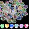 200pcs Love Heart Acrylic AB Color Spacer Beads for Jewelry Making DIY