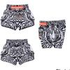 Bull Dog Snake Tiger Muay Thai MMA UFC Shorts Pants Kickboxing Boxing Unisex Men Women Kid Quick Dry Print Elastic Polyester Training