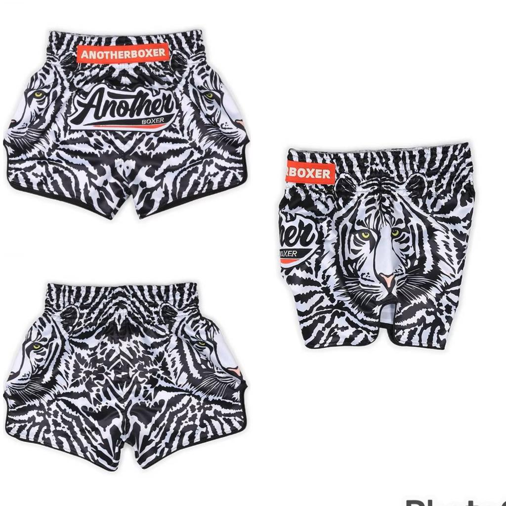 Bull Dog Snake Tiger Muay Thai MMA UFC Shorts Pants Kickboxing Boxing Unisex Men Women Kid Quick Dry Print Elastic Polyester Training