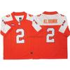 Clemson Tigers Football Jersey Retro College Style Embroidered Team Uniform Men