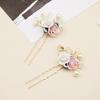 Headwear Bride Ceramics Ancient Style Crystal Accessories Headdress White Girls Hairpin Hairpin