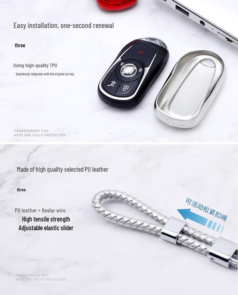 Чехол для ключа Buick для LaCrosse, Regal GS, Envision, Enclave - Полная или половинная обертка
