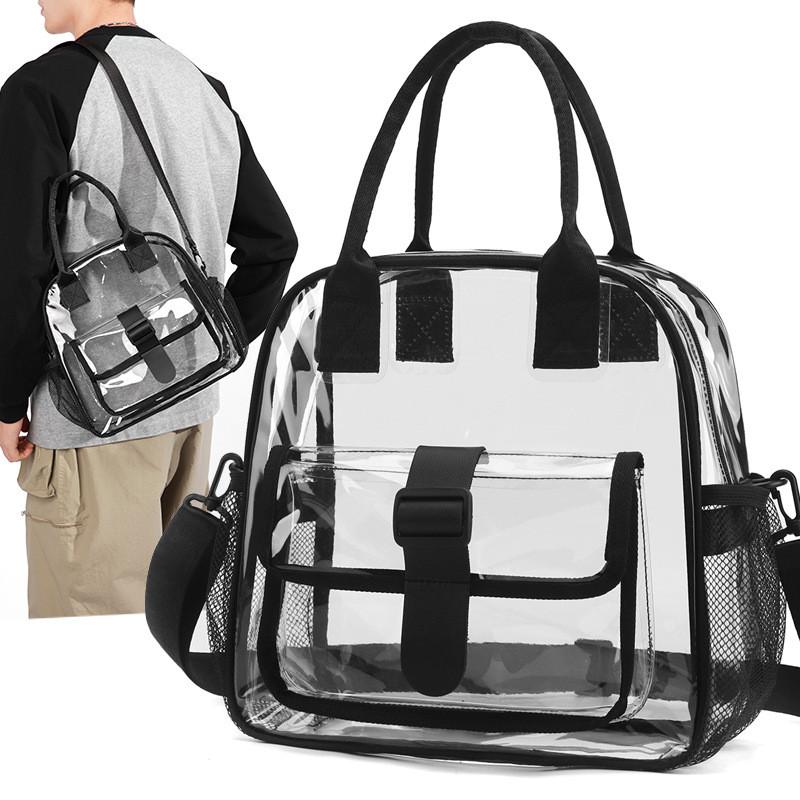 Pvc Transparent Travel Bag With Waterresistant Features For Casual Trips And Events