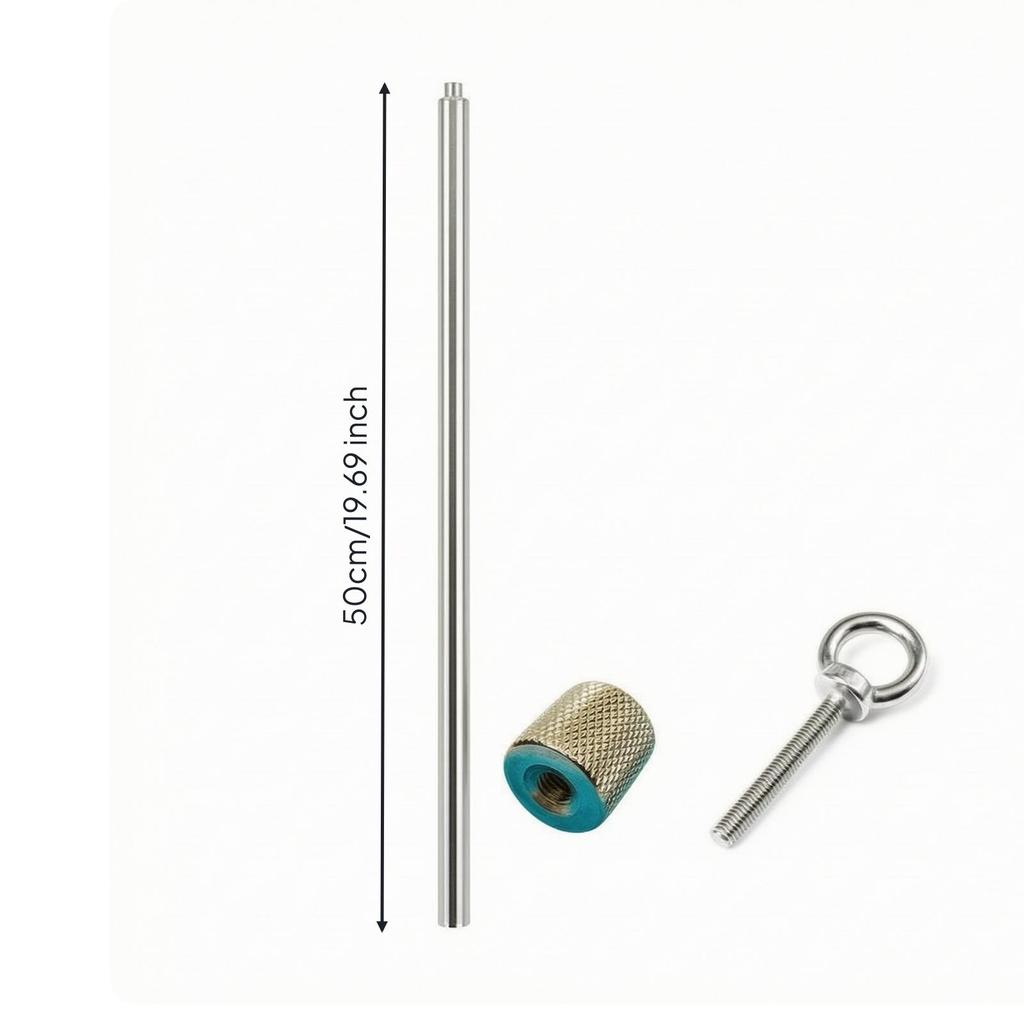 Threaded Rod with Connector | RustResistant Stainless Steel, Metal Fixing Screw, for
