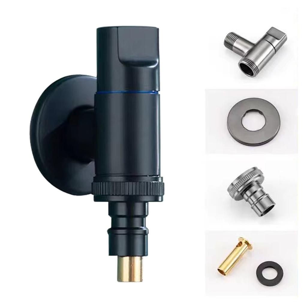 Медный 3-ходовой угловой клапан для заливки воды, настенный, один в два выхода, кран для туалета, биде, распылитель для аксессуаров для ванной комнаты