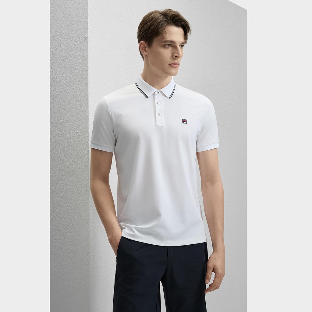 FILA MODERN HERITAGE Polo Shirt Men's Standard White F11M431105FWT