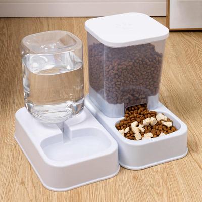 Автоматический податчик для домашних животных: Кошачий питьевой фонтанчик и набор двойных мисок для собак