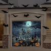 Halloween Garage Door Banner 7 x 8 Ft Halloween Skeleton Pumpkin Garage Door ...