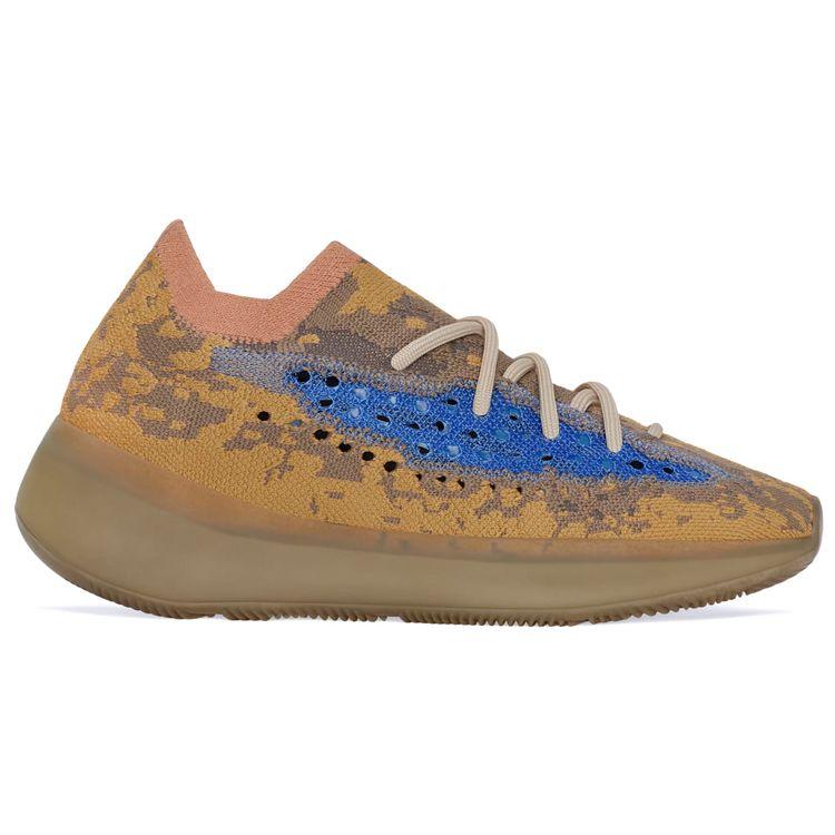 adidas Кроссовки унисекс Yeezy Boost 380 Blue Oat с антибликовым покрытием Коричневые Q47306