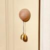 Creative Magnetic Door Bell Animal Shape Decorative Wind Chime Hanging Pendant Wooden Shopkeepers Bell for Door Wall