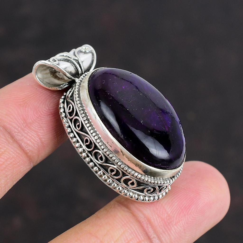 Фиолетовый огненный лабрадорит кулон натуральный драгоценный камень антикварные ювелирные изделия 925 стерлингового серебра кулон ручной работы винтажный кулон подарки для жены