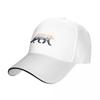 Minimal Snow Leopard with Mountains Cap Baseball Cap Sunscreen Dropshipping Unisex Hats Women's
