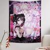 Anime Style Kawaii Girls Wall Tapestry Unique Dorm Room Decor Wall Hanging Banners Aesthetic Home Decoration Accessory Poster