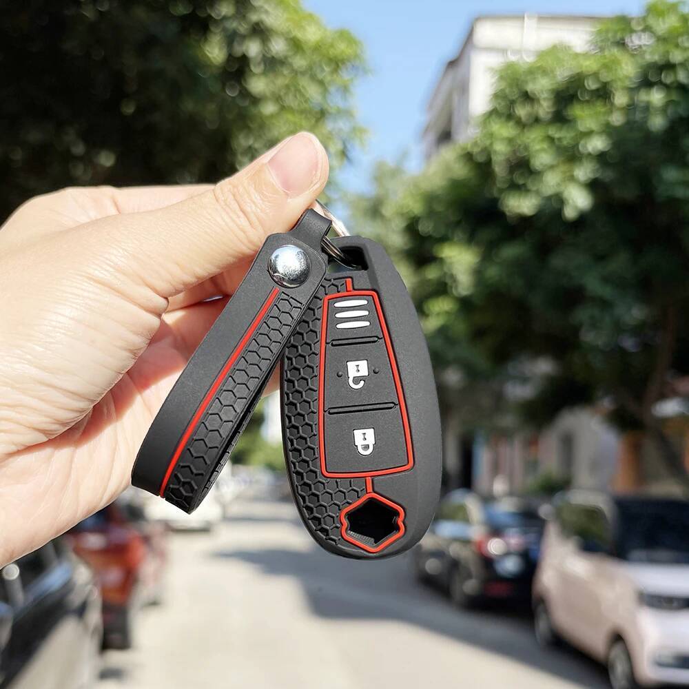 Soft Key Case Shell Fob For Suzuki Vitara Swift Ignis Kizashi Sx4 Baleno Ertiga Samurai S-Cross Accessories Key Holder Key Caps