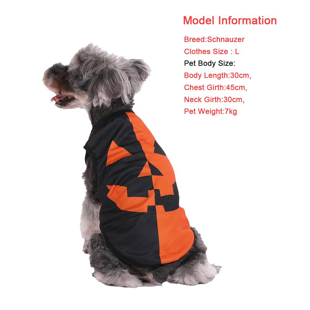 Жилет для домашних собак, одежда на Хэллоуин для маленьких собак, костюм для кошек, мягкая дышащая рубашка для щенка, котенка, милый шнауцер, мопс, одежда, наряды