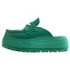 Воздух Лофер Мюли Удобные Простые Женская Обувь Зеленый Серебристый HJ4292-300