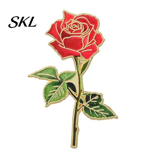 Decorative Clothing Pin Brooch Pin, Enamel Flower Design with Smooth Edges, Artistic Lightweight Zinc Alloy Badge for Jackets Scarves Bags Gift Lapel