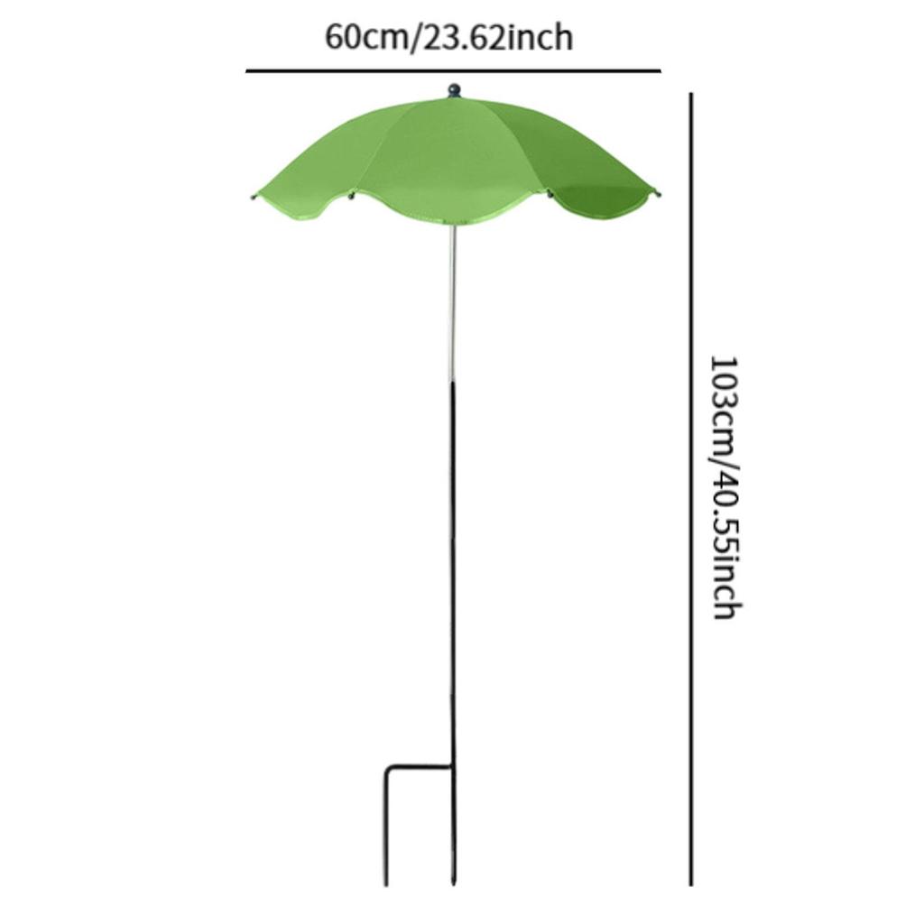 Зонт-навес для растений Многоцелевой Легкая установка Садовый зонт Тень Солнцезащитный козырек для Двора Кашпо Горшок Открытые Садовые грядки