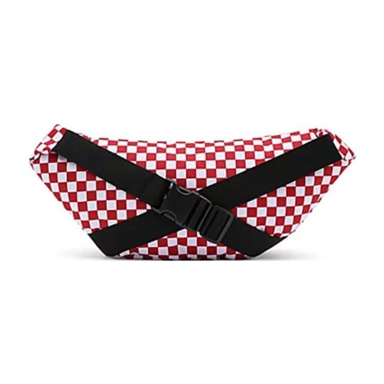 Vans С принтом в клетку, на молнии, полиэстер, нагрудная сумка, сумка через плечо, поясная сумка, унисекс, Красный VN0A2ZXX976