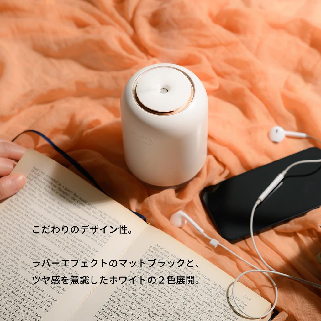 Портативный увлажнитель воздуха Белый Телеработа Легкий Простой Увлажнитель Бутылка Овальный Ультразвуковой Тип Настольный USB Перезаряжаемый Портативный Овальный Теплый Цвет