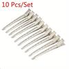 10 шт./набор Зажимы для ухода за волосами Парикмахерские секционные зажимы из нержавеющей стали Зажимы для парикмахерского бара