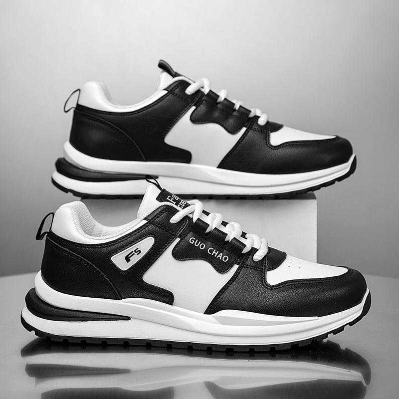 New Fashion Men 's Four Seasons Comfortable Thick Sole Shoes Students BoysTrending Soft Sole Breathable Casual Running Sneakers