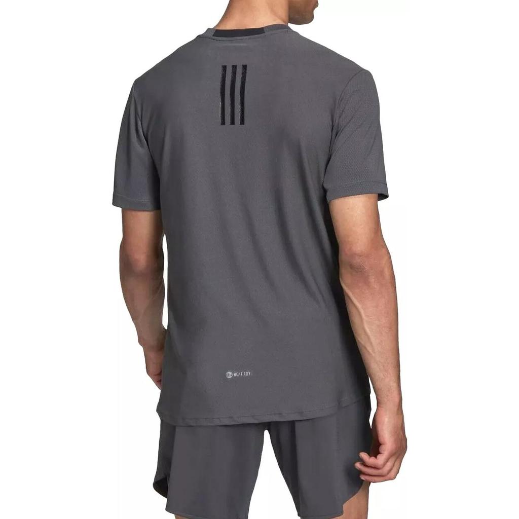 adidas Футболки Мужские Черные С Круглым Вырезом Умеренный Прямой Крой HC4226
