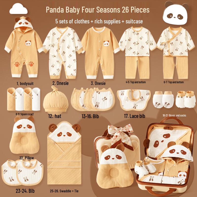 INSAHO Подарочный набор для новорожденного из чистого хлопка