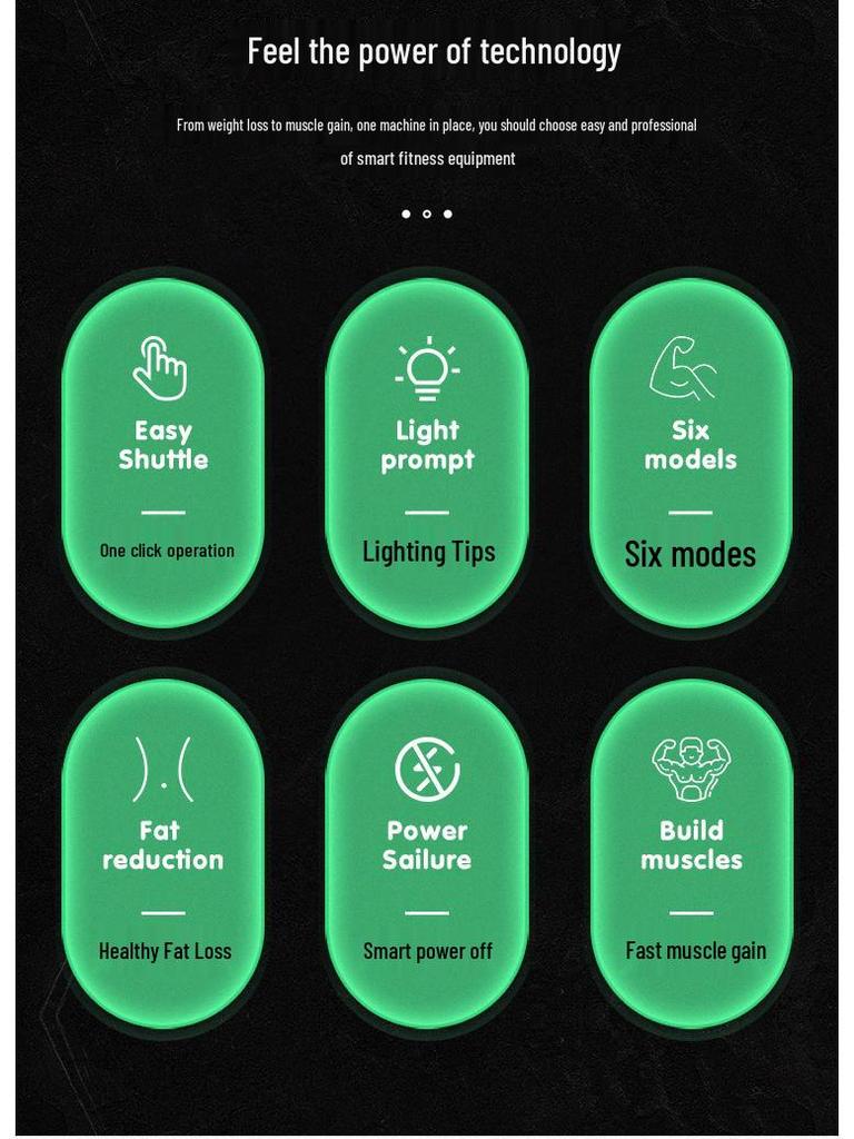 Перезаряжаемый EMS Умный Тренажер для Пресса с Цифровым Дисплеем - Стимулятор Мышц и Массажер Фитнес-Оборудование.