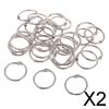 Multipack of Small Metal Rings for Keychains - 20mm Diameter