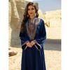 Indonesia Middle East Foreign Trade Women Clothes Arab Robe Rope Embroidery Dubai Travel Formal Dress Dress Dresses