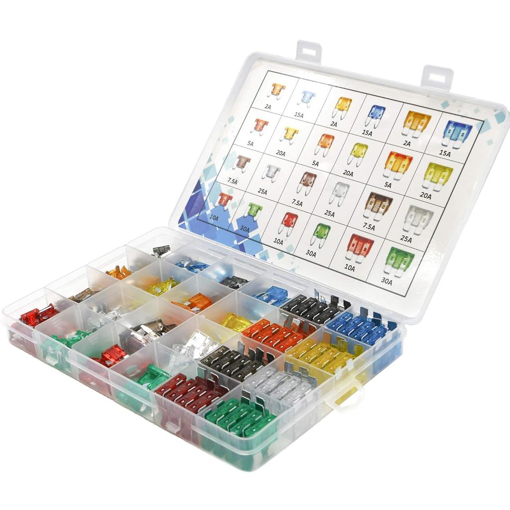 282Pcs-Car Fuses Assortment Kit,Blade-Type Automotive Fuses,Automotive Fuses-Standard&Mini&Low Profile