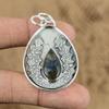 Сделка ко Дню женщин Серебро 925 пробы Грушевидный Лабрадорит Драгоценный камень Жена Новый Кулон